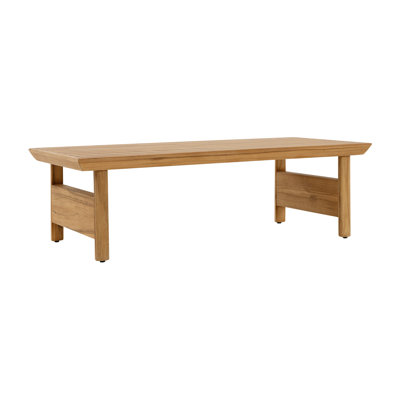 Table basse d'extérieur Everlee, teck naturel FSC