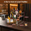 9 Bottle Tabletop Wine Bottle Rack Brown