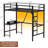 Loft Bed Twin Size with Desk, Power Outlet and LED Lights