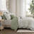 Luxurious Sage Green Bedding Set, Polyester Comfort, Year-round Style