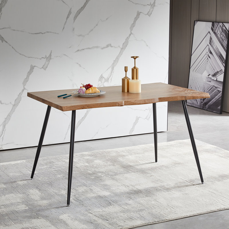 Metal Base Dining Table