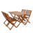 Antonio 4 - Person Acacia Wood Patio Dining Set with Rectangular Table