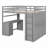 Loft Bed with Drawers,Desk,and Wardrobe