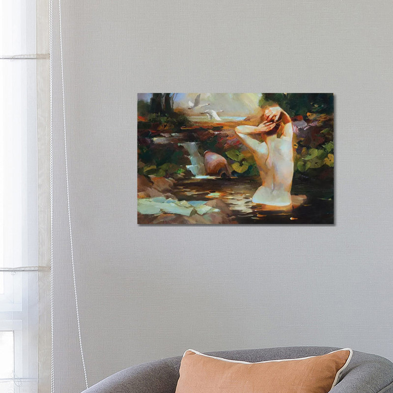 Swan Lake 1 Piece Wrapped Canvas Painting, 66.04 cm H x 45.72 cm W x 1.91 cm D
