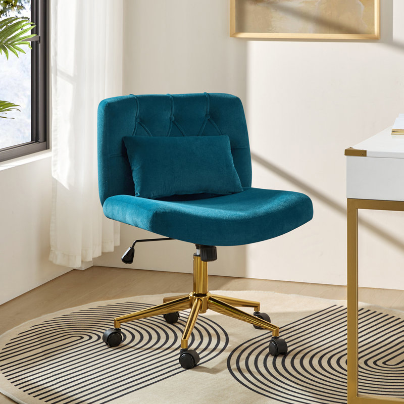 Acquanette Polyester Office Chair, Teal