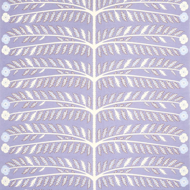 Schumacher x Neisha Crosland Thistle Fabric, Lavendar