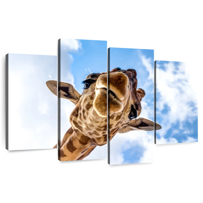 Brampt Curious Giraffe, 54" H x 84" W