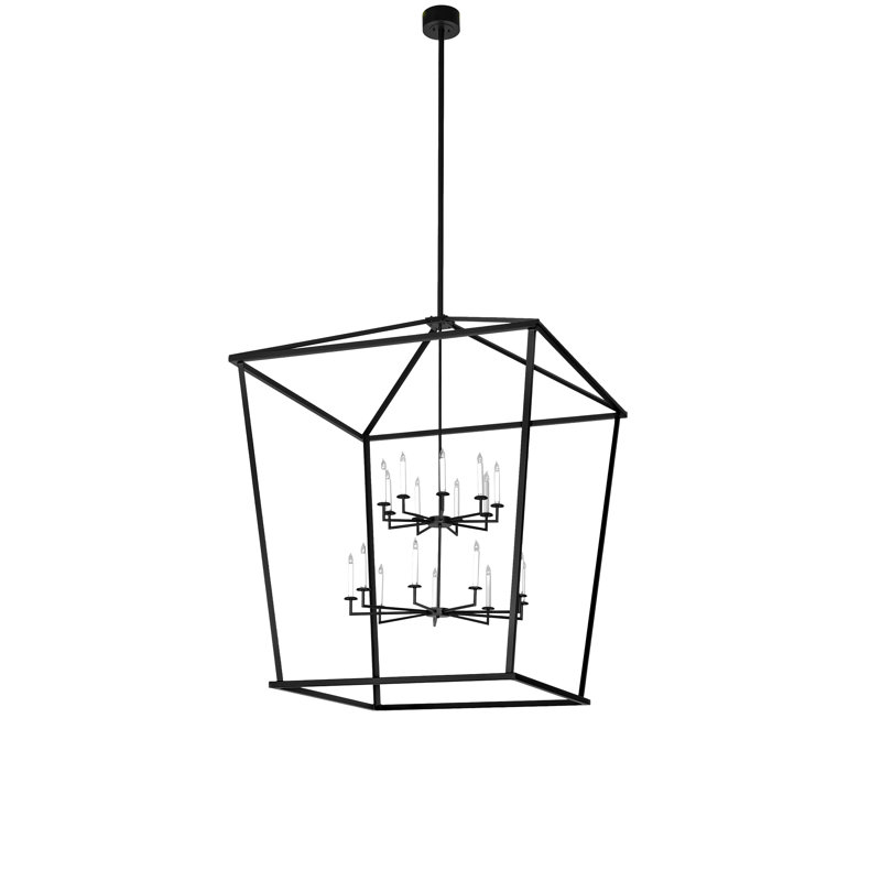 Luminaire suspendu carré 54 po Kitzi