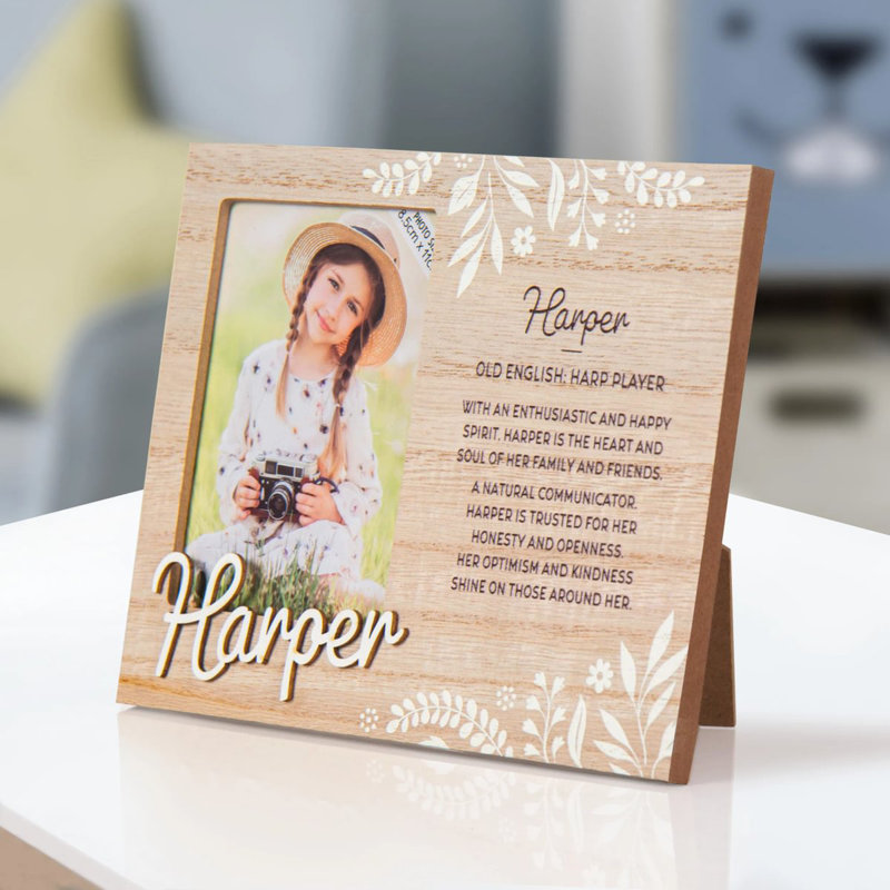 Hazella Tan Solid + Manufactured Wood Picture Frame
