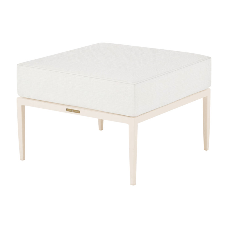 Elegante Aluminum Ottoman - Chalk, Welt, Rollo Lace, Chalk