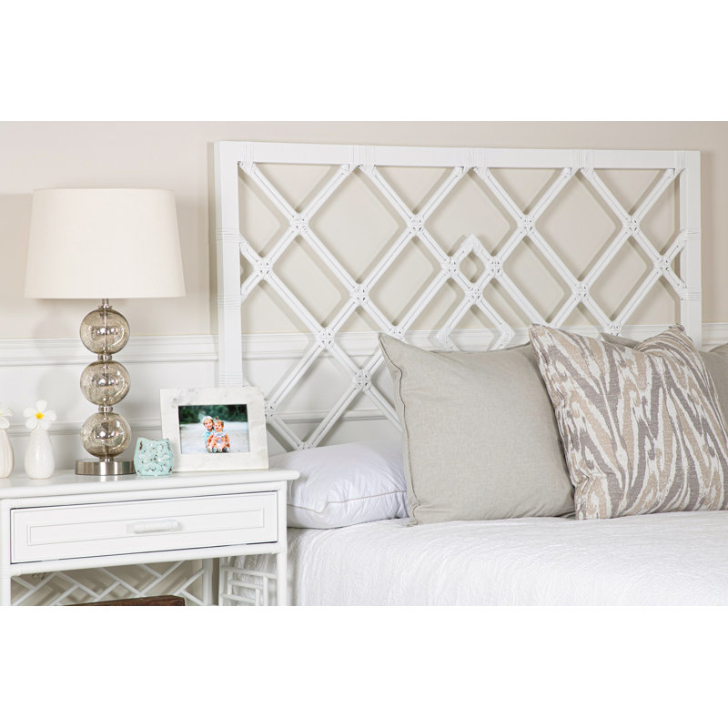 Darien Open-Frame Headboard, White, Queen