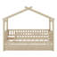 Lit en bois avec lit gigogne