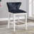 Upholstered Counter Stool with Solid Wood Frame