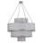 Jayne 12 - Light Nickel Unique/Statement Pendant