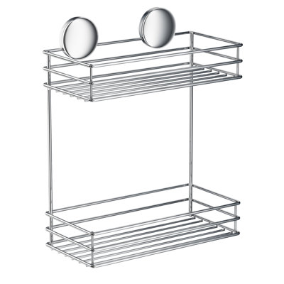 NO DRILL 3M self-adhesive double shower basket 