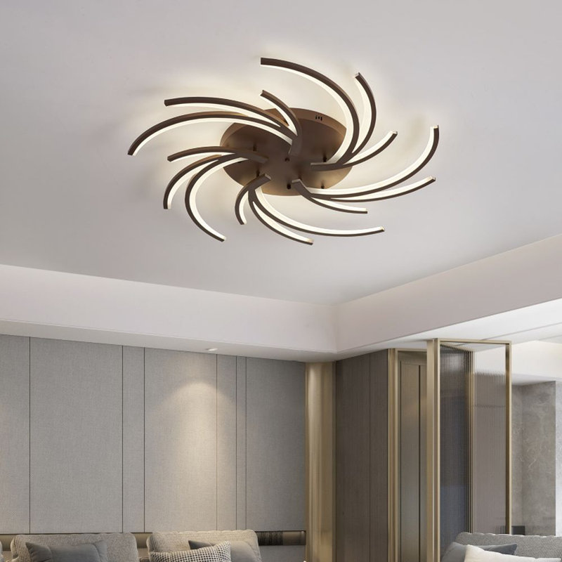 Vickers Acrylic LED Flush Mount, 15cm H x 102cm W x 102cm D, White