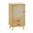 Tharp 20" W Rattan 1-Door Accent Cabinet with Drawers