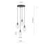 Amanjot 4 - Light Black Cluster Pendant-218339930