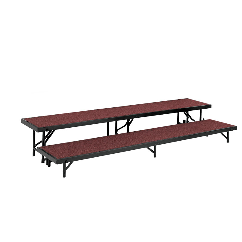 Ensemble de rehausseur de chorale Tapered, H 24 po x l 54 po x P 72 po, Rouge