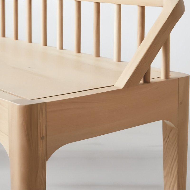 Solid wood bench Bed end bench Solid wood bench, Oak, 23.62" H x 47.24" W x 13.77" D