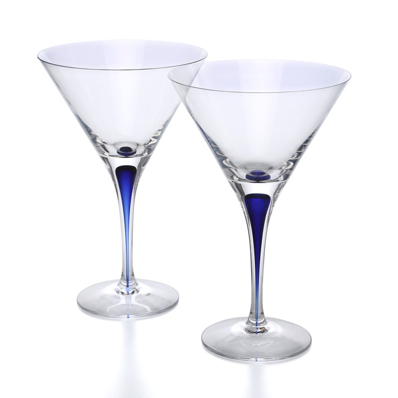 Intermezzo Blue 7 oz. Martini Glass