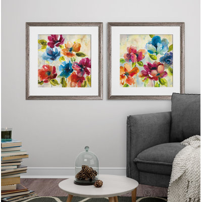 « color my world », ensemble de 2 reproductions encadrées