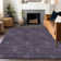 Tapis aubergine de qualité supérieure lavable à la machine Prisco