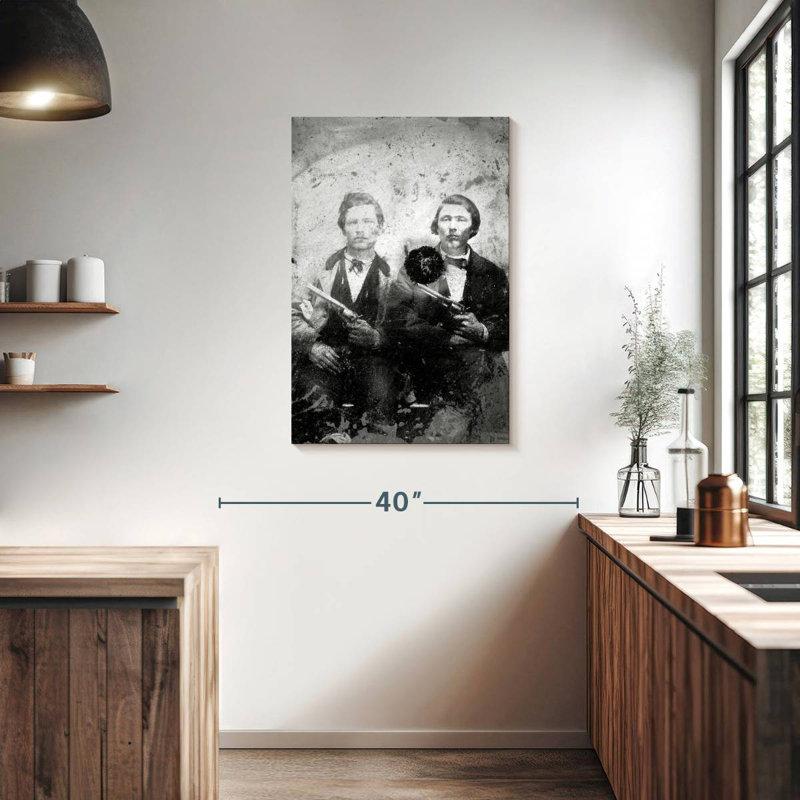 Jesse et Frank James 1866-76, H 36 po x l 24 po