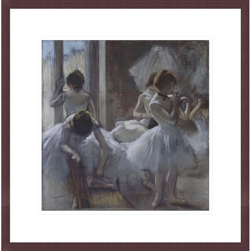 «Dancers» par Edgar Degas, impression giclée sur cadre, H 17,95 po x l 17,75 po