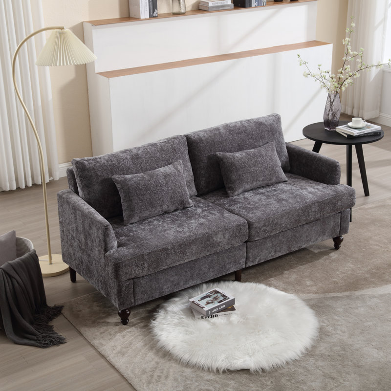 Canapé en chenille Mid Mid Modern