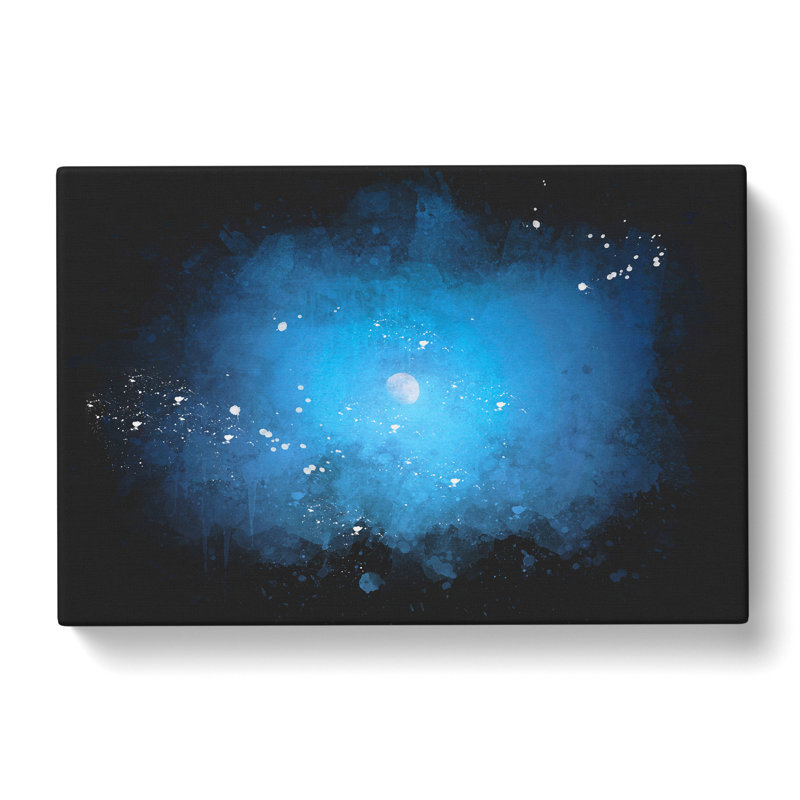 Half Moon - Wrapped Canvas Painting Print, 40cm H x 60cm W x 3cm D