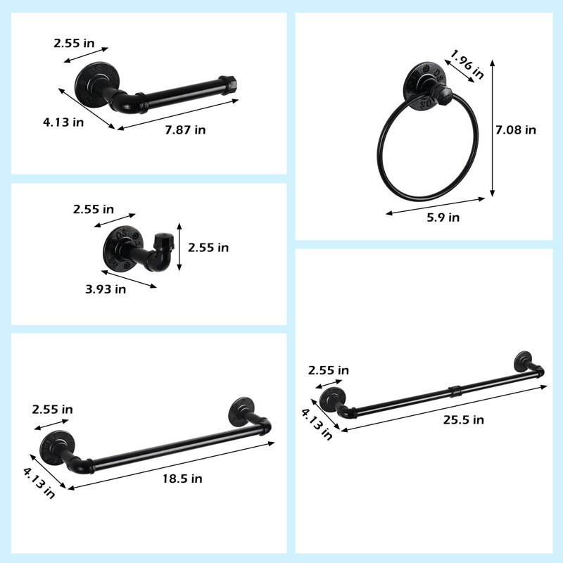 7 - Piece Bathroom Hardware Set