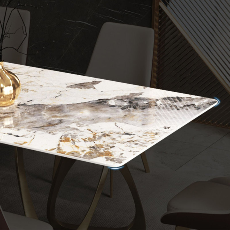 Light luxury modern home dining table sets