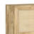 Solid Mango Wood Sideboard Buffet with Woven Raffia Accents