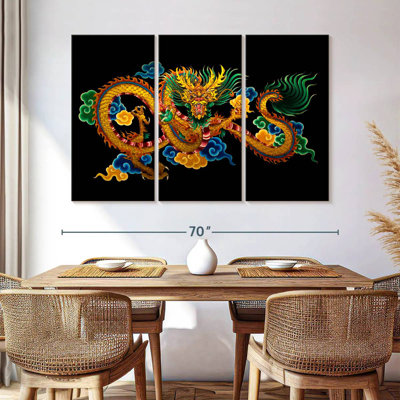 Peinture de dragon chinois Brampt