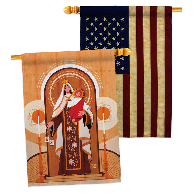 Drapeau de maison en polyester 40 x 28 po à 2 côtés