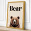Bear Minimalist - Wrapped Canvas-1020404538-1020404542