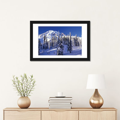 " Snow Covered Mountain Landscape " Print