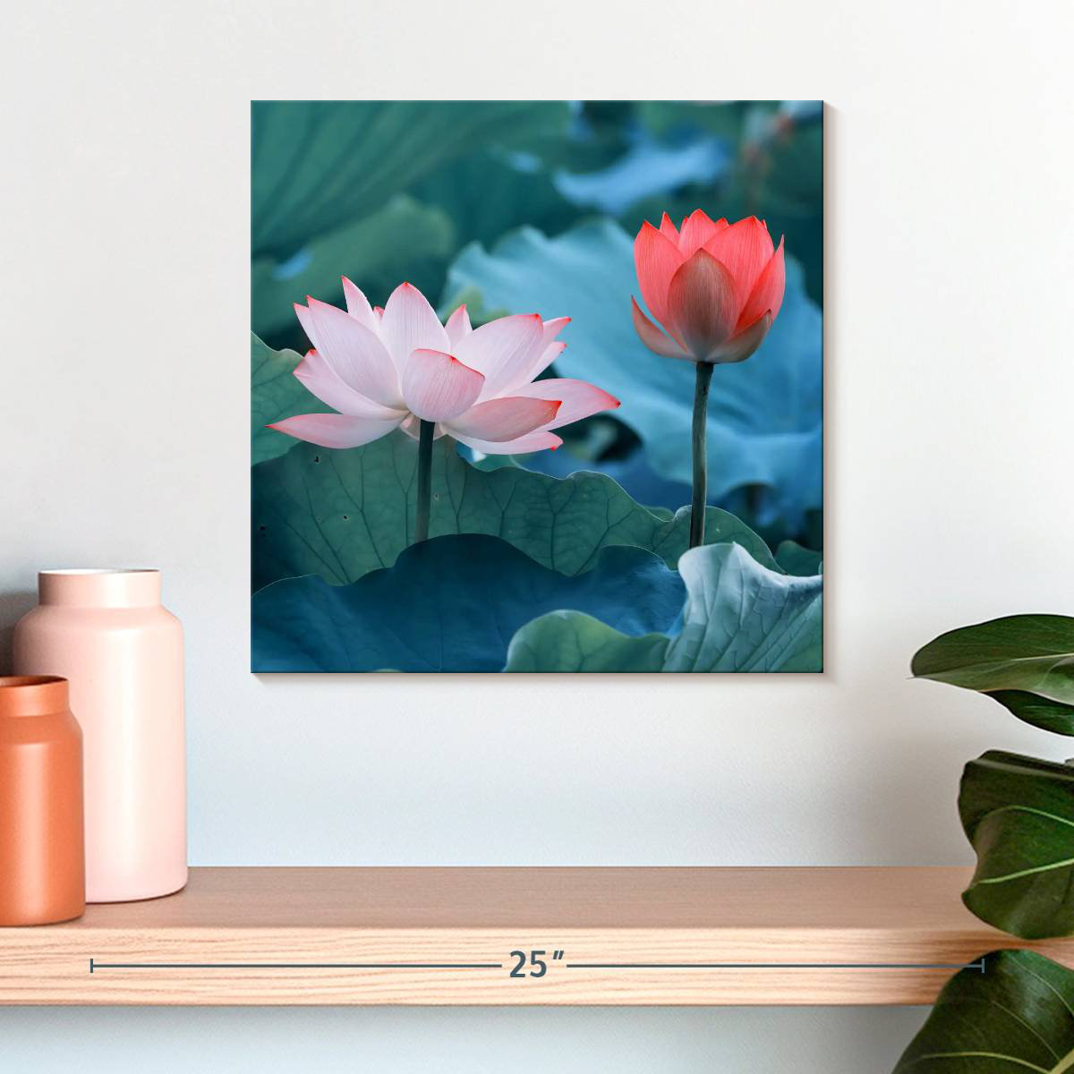 Image result for Lark Manor™ Harnek Captivating Lotus Flowers | Wayfair