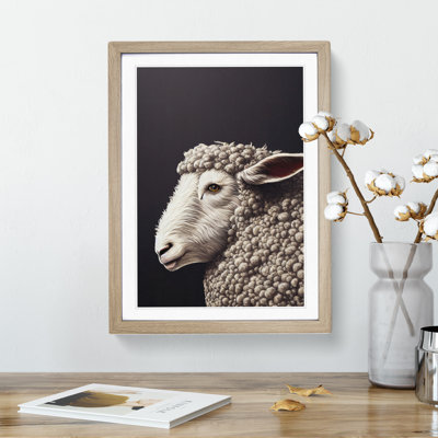 Mysterious Sheep - Framed Print