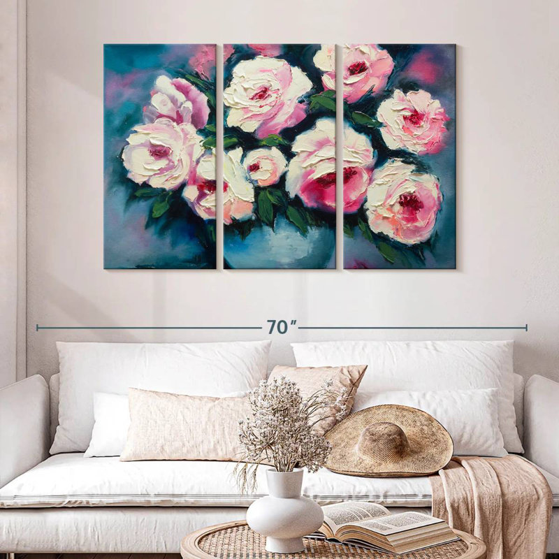 Harnek Chinese Peony, 32" H x 50" W