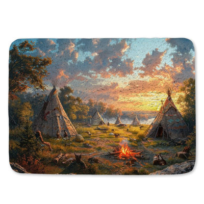 Tapis de bain en microfibre / microsuède