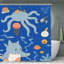 Rideaux de douche Playful Underwater Creatures, 71 × 71