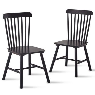 4 pièces de chaise de salle à manger, matériau en bois d'hévéa, chaise de salle à manger, chaise en bois massif, chaise de table à manger en bois massif, chaise de salon, simple