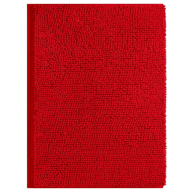 Tapis de salle de bain 23 po x 15 po, Rouge