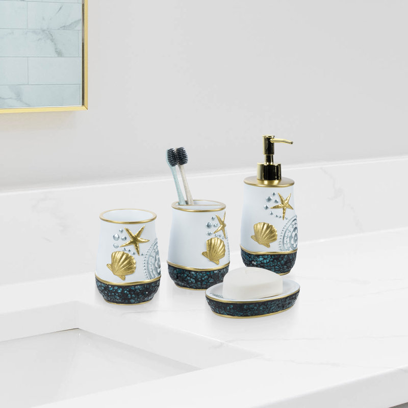 4 Piece Bathroom Accessory Set