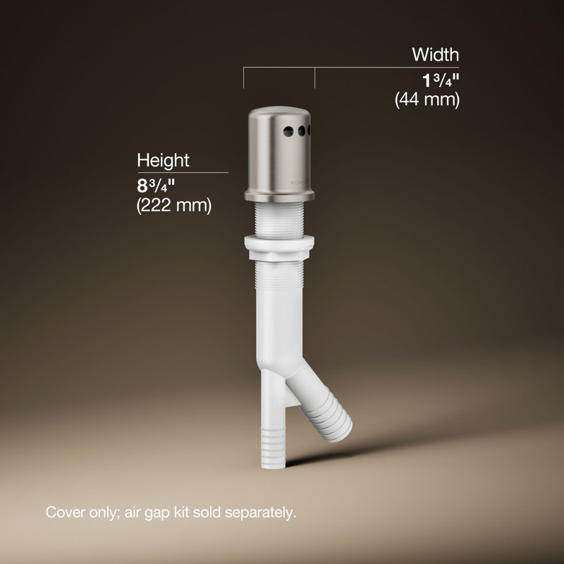 Air Gap Body with Cover, Vibrant Stainless