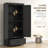 Cabinet 69" Tall Kitchen Pantry Storage , Farmhouse Freestanding Pantry Cabinet With 2-Doors, Drawer And Adjustable Shelves For Dining Room, Black