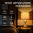 24.8" Gold Tall Table Lamp