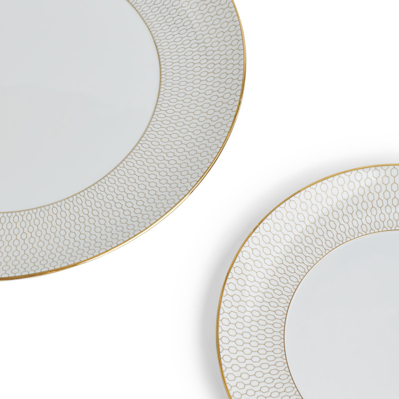 Gio Gold Bone China Dinnerware Set